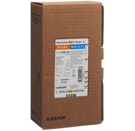 GLUCOSALINE 2:1 Braun 500ml Ecofl pl av disp