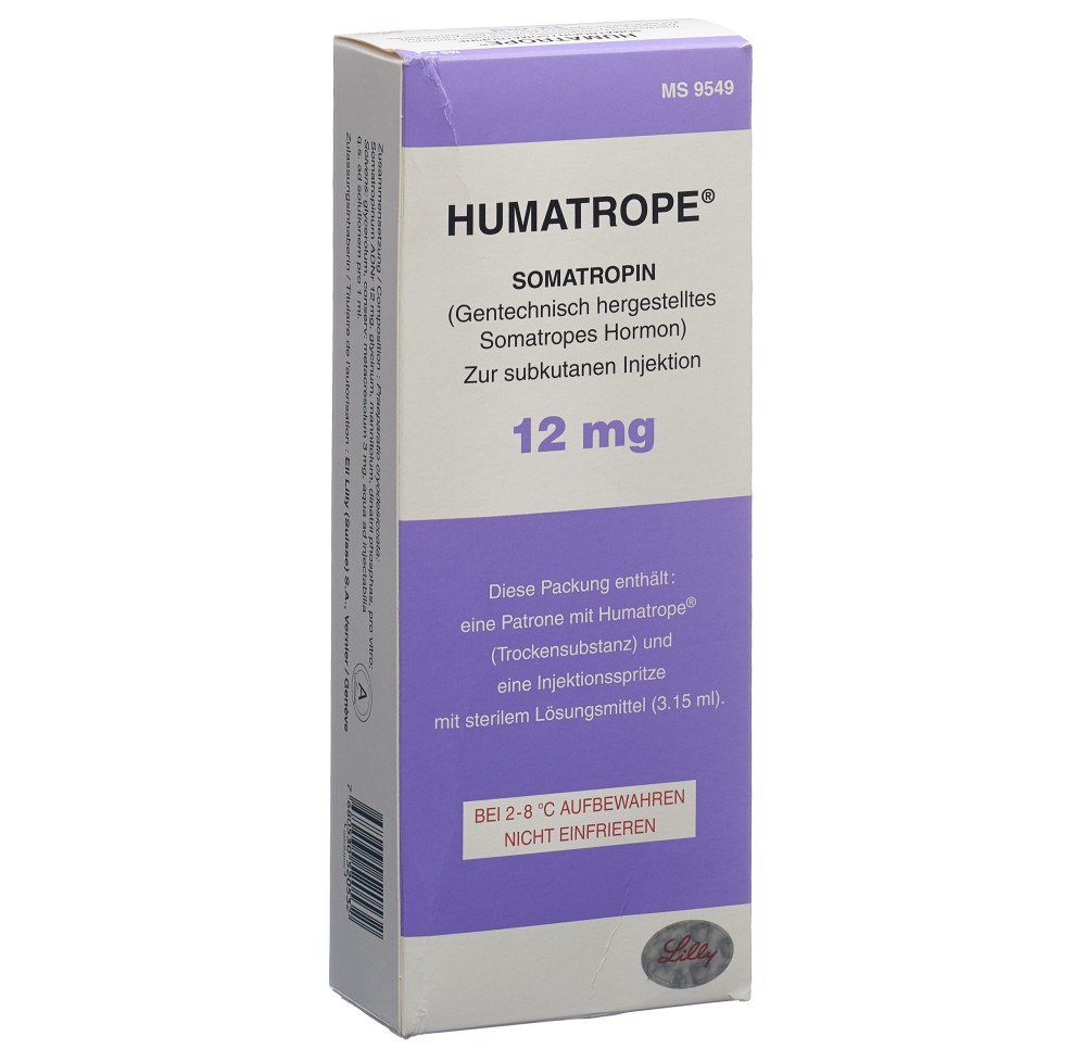 HUMATROPE subst sèche 12 mg c solv amp HUMATROPE subst sèche 12 mg c solv amp