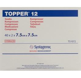 Topper 12 compresses NW 7.5x7.5cm stériles 40 x 2 pce