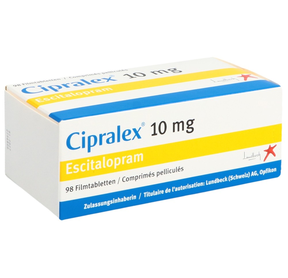 CIPRALEX cpr pell 10 mg 98 pce CIPRALEX cpr pell 10 mg 98 pce
