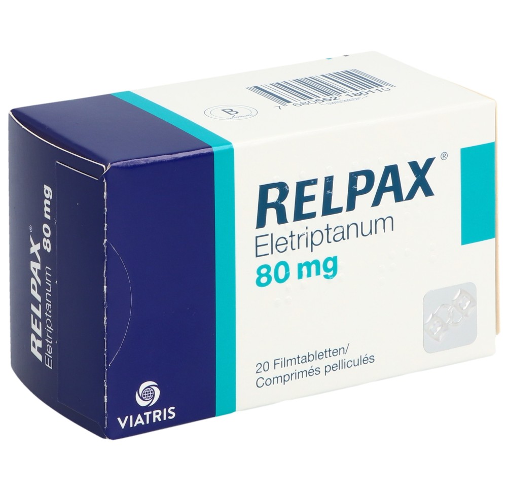 RELPAX cpr pell 80 mg 20 pce