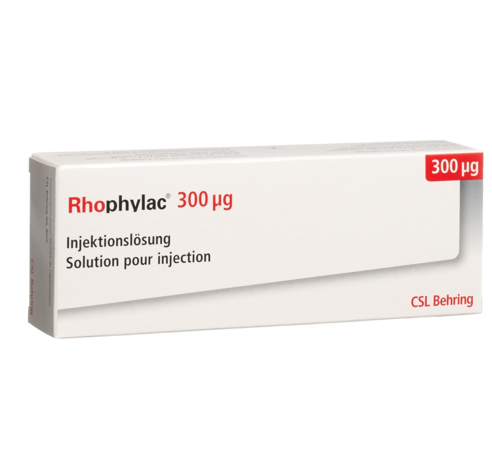 RHOPHYLAC sol inj 300 mcg/2ml ser pré 2 ml RHOPHYLAC sol inj 300 mcg/2ml ser pré 2 ml
