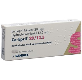 CO-EPRIL cpr 20/12.5 mg 30 pce