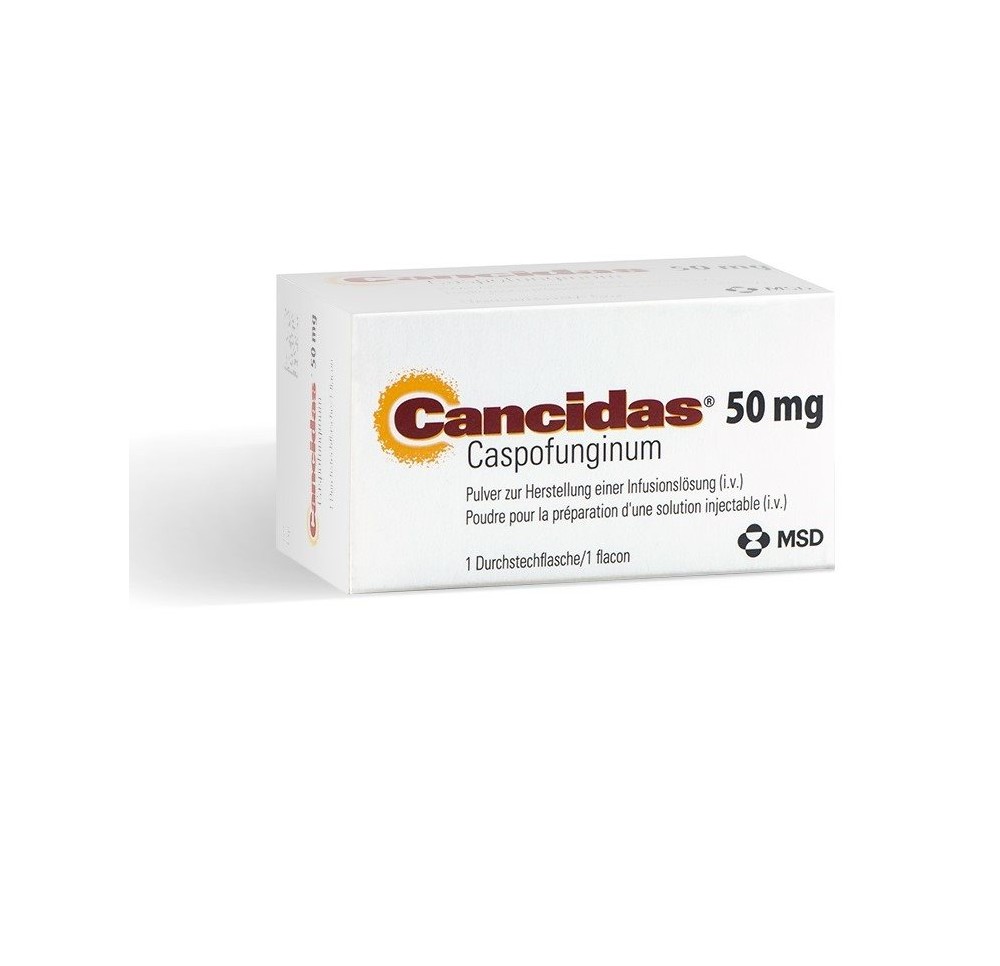 CANCIDAS subst sèche 50 mg flac CANCIDAS subst sèche 50 mg flac