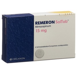 REMERON SolTab cpr orodisp 15 mg 6 pce