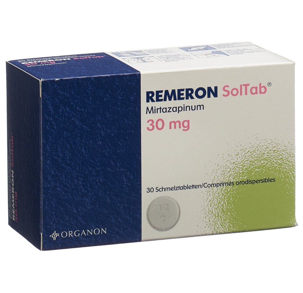 REMERON SolTab cpr orodisp 30 mg 30 pce REMERON SolTab cpr orodisp 30 mg 30 pce