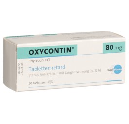 OXYCONTIN cpr ret 80 mg 60 pce