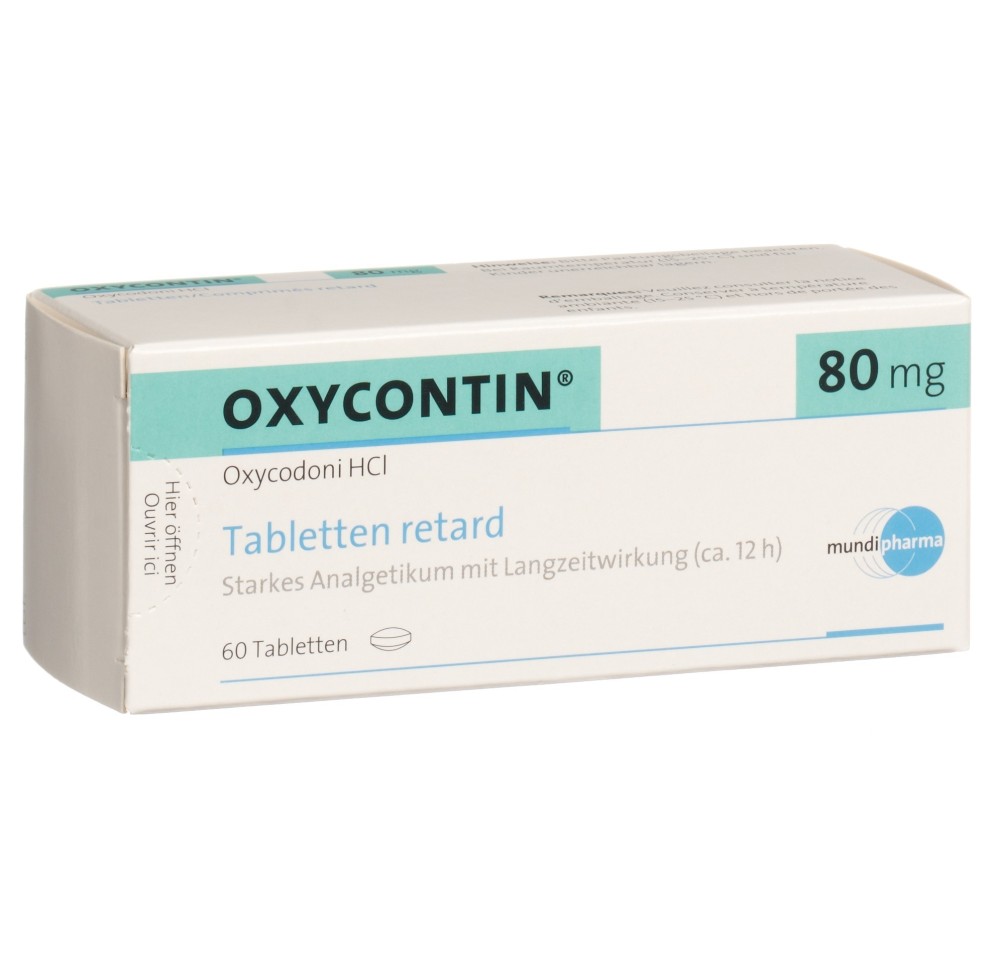 OXYCONTIN cpr ret 80 mg 60 pce OXYCONTIN cpr ret 80 mg 60 pce