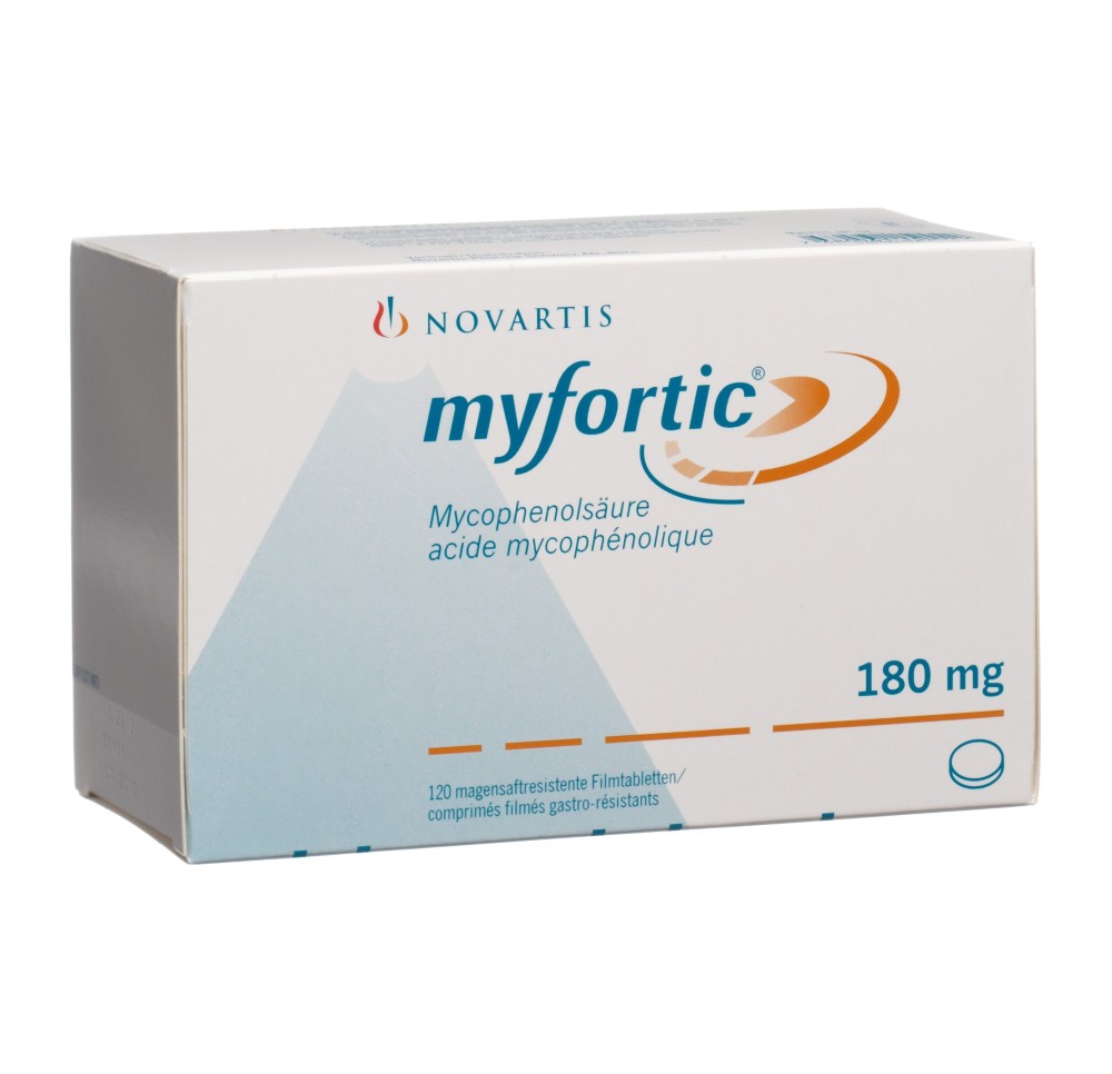 MYFORTIC cpr pell 180 mg 120 pce MYFORTIC cpr pell 180 mg 120 pce