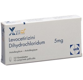 XYZAL cpr pell 5 mg sécable 10 pce