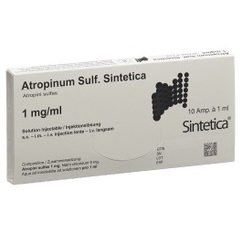 ATROPINUM SULF Sintetica 1 mg/ml 10 amp 1 ml