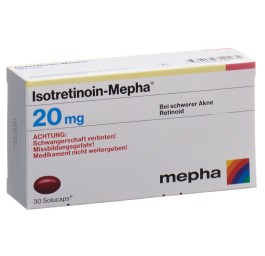 ISOTRETINOIN Mepha caps moll 20 mg 30 pce