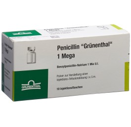 PENICILLINE Grünenthal 1 Mega vial 10 pce