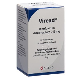 VIREAD cpr pell 245 mg bte 30 pce