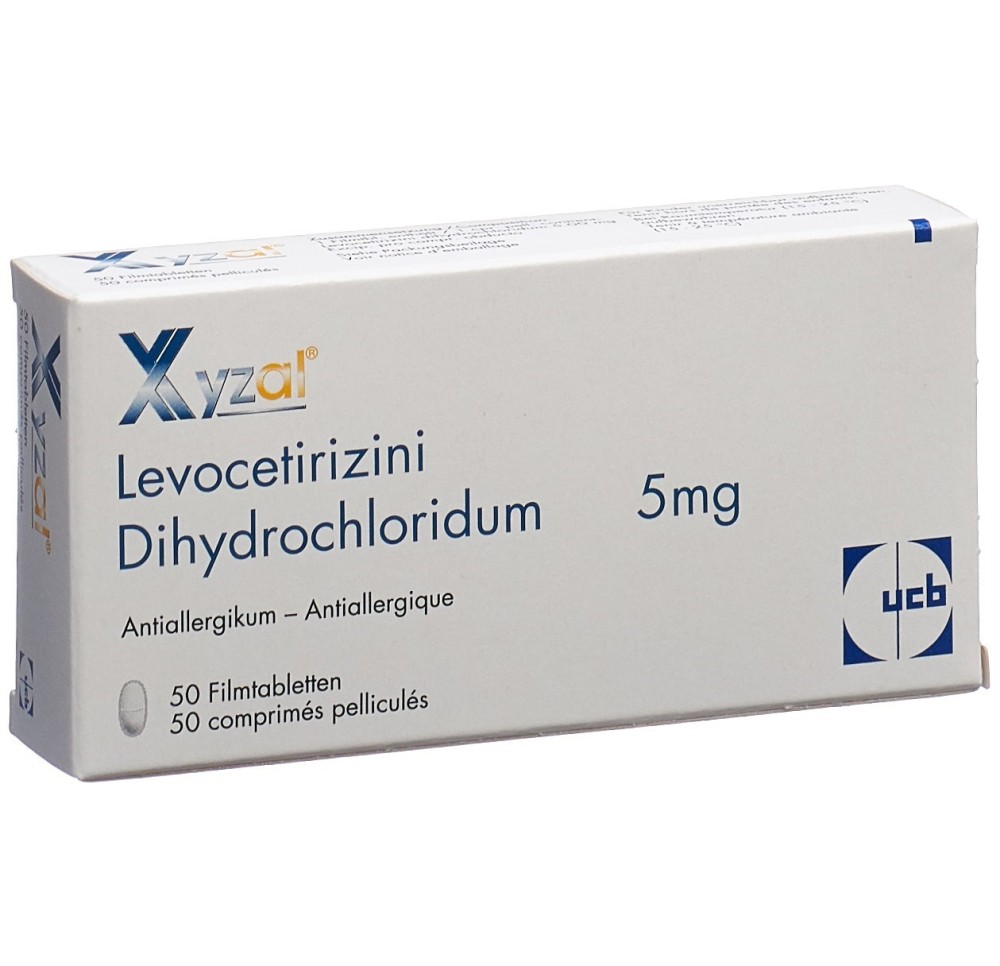 XYZAL cpr pell 5 mg sécable 50 pce