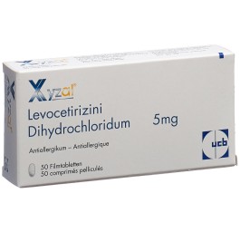 XYZAL cpr pell 5 mg sécable 50 pce