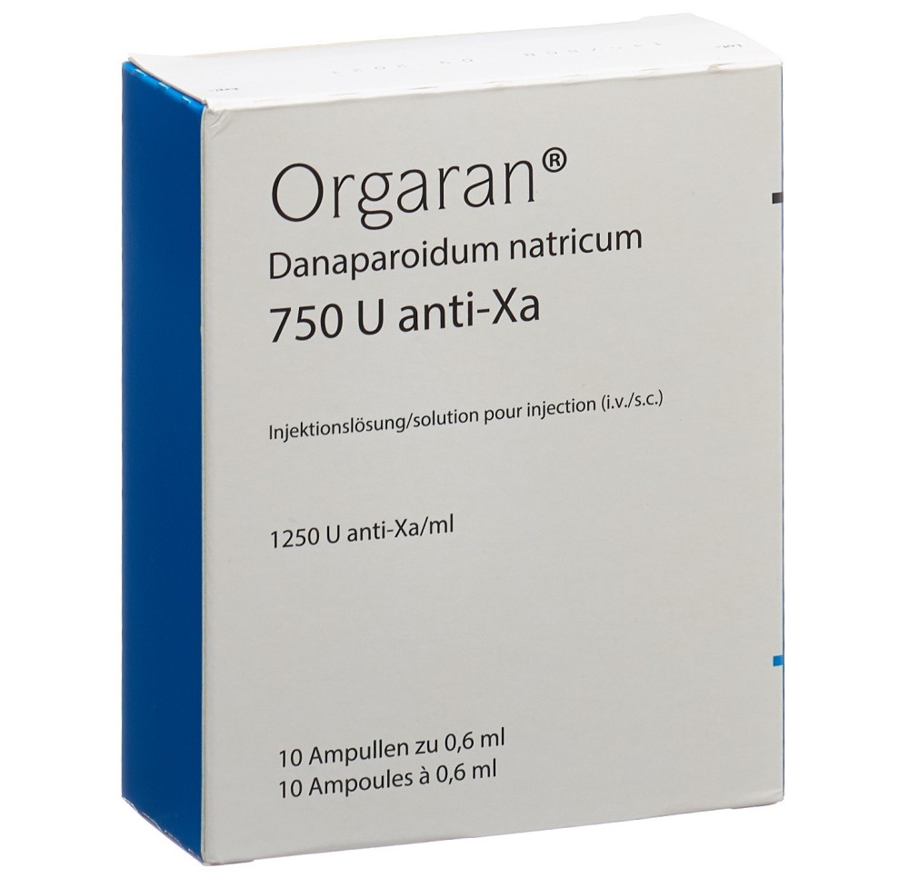 ORGARAN sol inj 750 U/0.6ml 10 amp 0.6 ml
