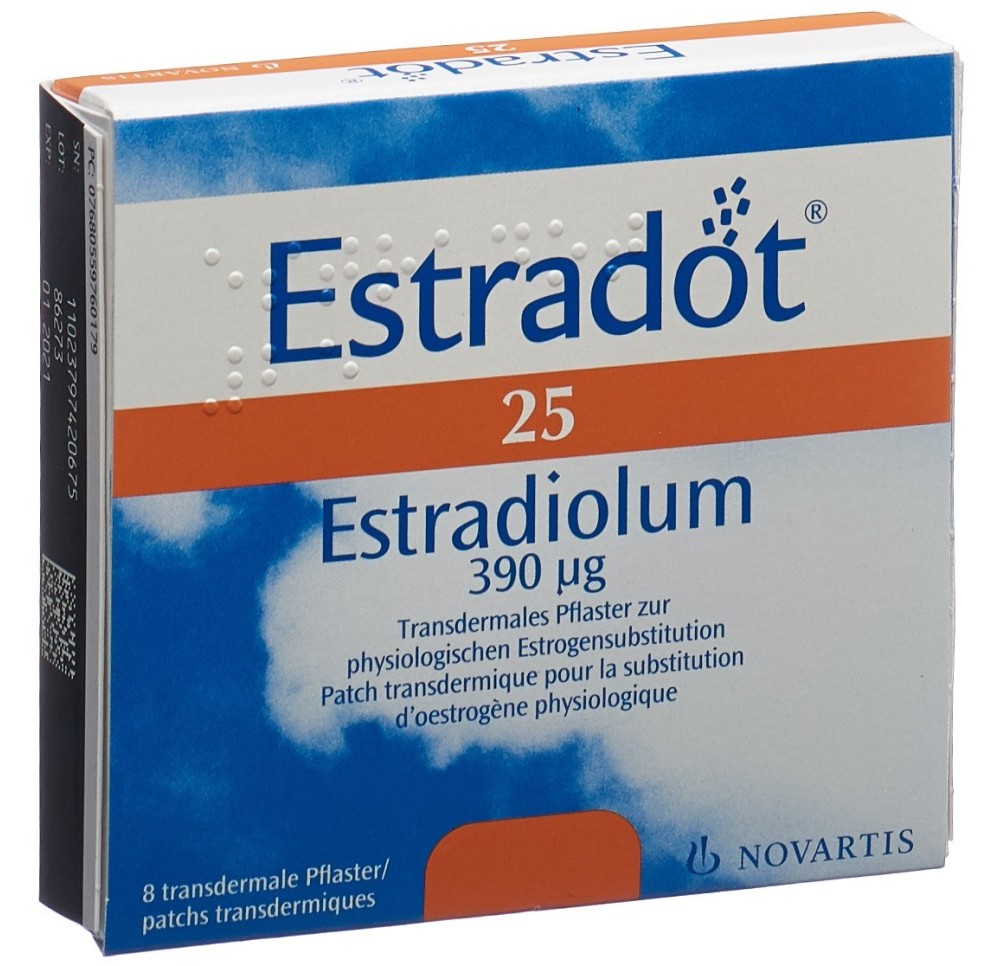 ESTRADOT patch mat 25 mcg/24h 8 pce