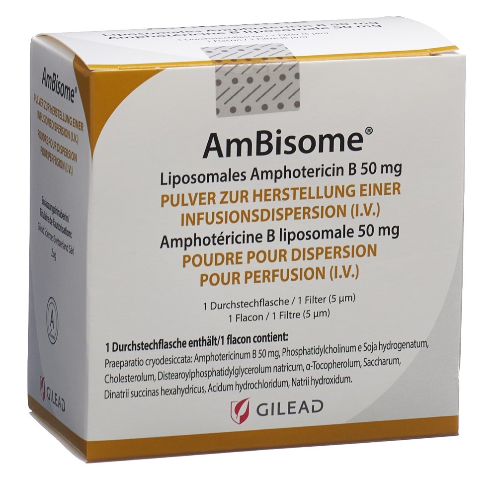 AMBISOME subst sèche 50 mg flac AMBISOME subst sèche 50 mg flac