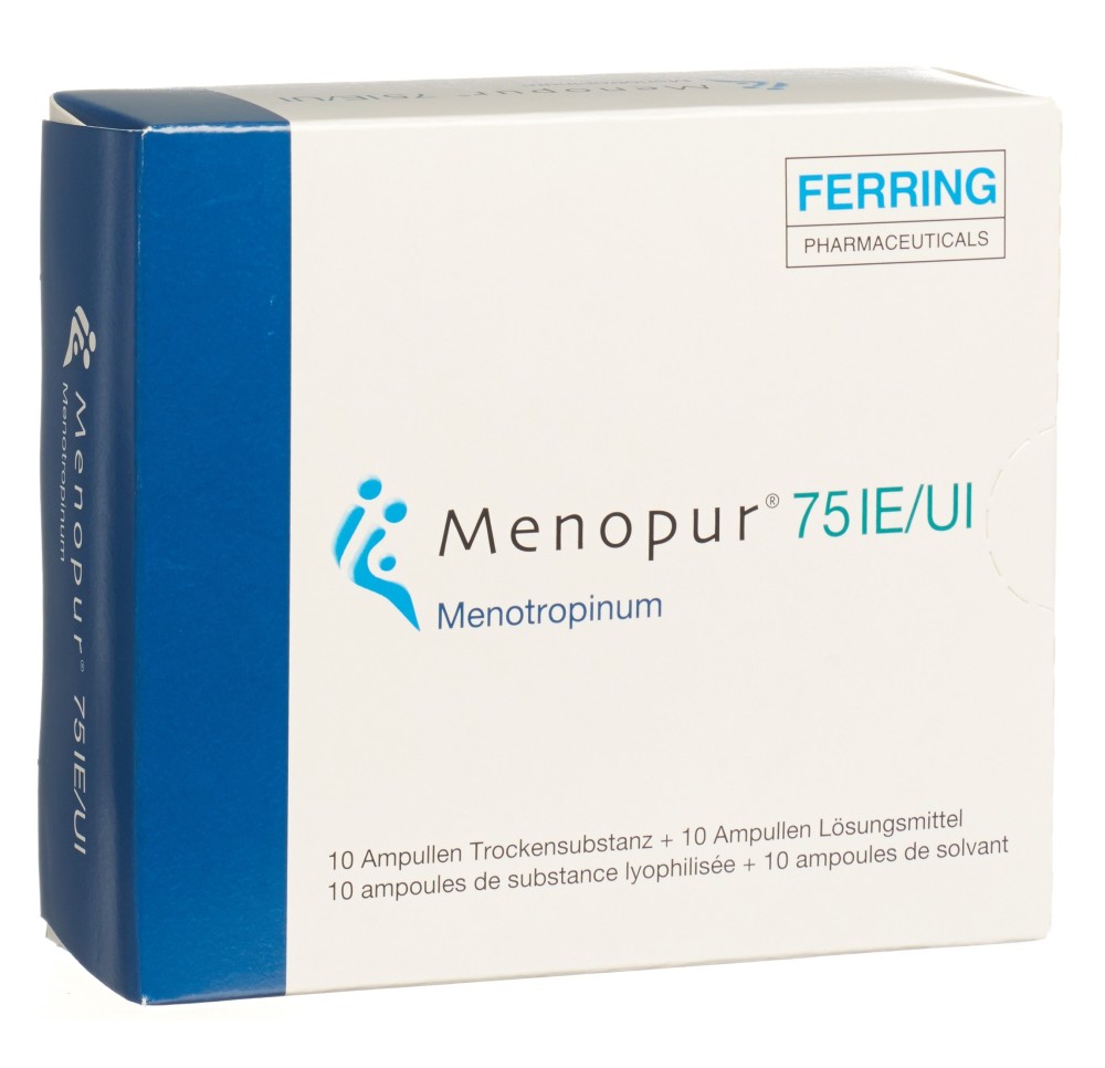 MENOPUR subst sèche 75 UI c solv amp 10 pce MENOPUR subst sèche 75 UI c solv amp 10 pce