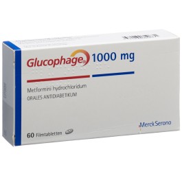 GLUCOPHAGE cpr pell 1000 mg 60 pce