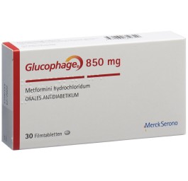 GLUCOPHAGE cpr pell 850 mg 30 pce