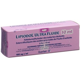 LIPIODOL Ultra-fluide sol inj 4.8 g/10ml amp 10 ml