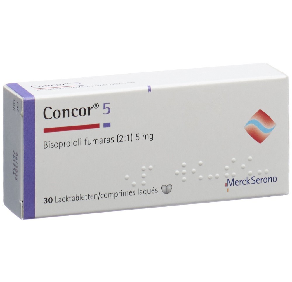CONCOR cpr pell 5 mg 30 pce CONCOR cpr pell 5 mg 30 pce