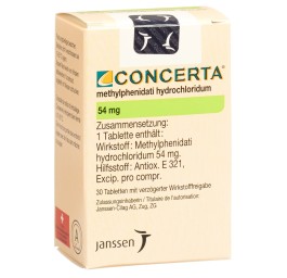 CONCERTA cpr ret 54 mg fl 30 pce