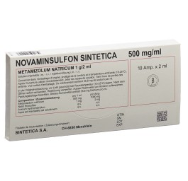 NOVAMINSULFON Sintetica 1 g/2ml 10 amp 2 ml