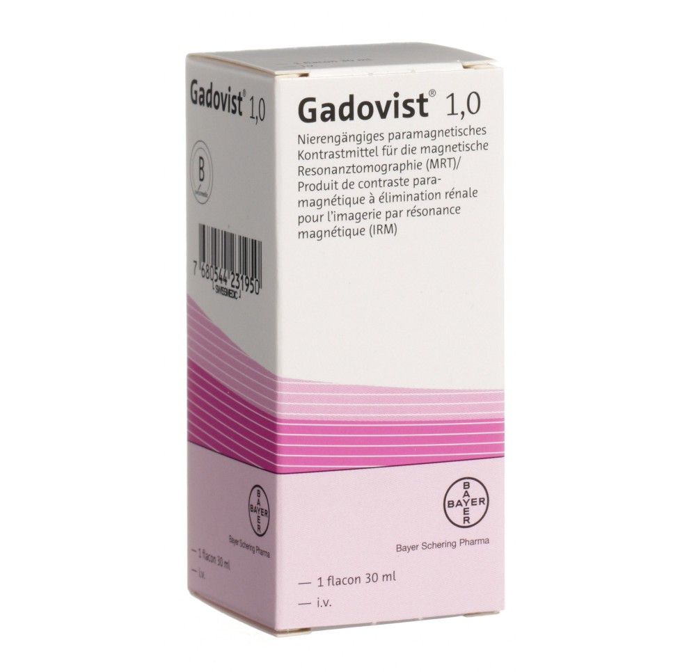 GADOVIST 1.0 sol inj 30ml flac 30 ml GADOVIST 1.0 sol inj 30ml flac 30 ml