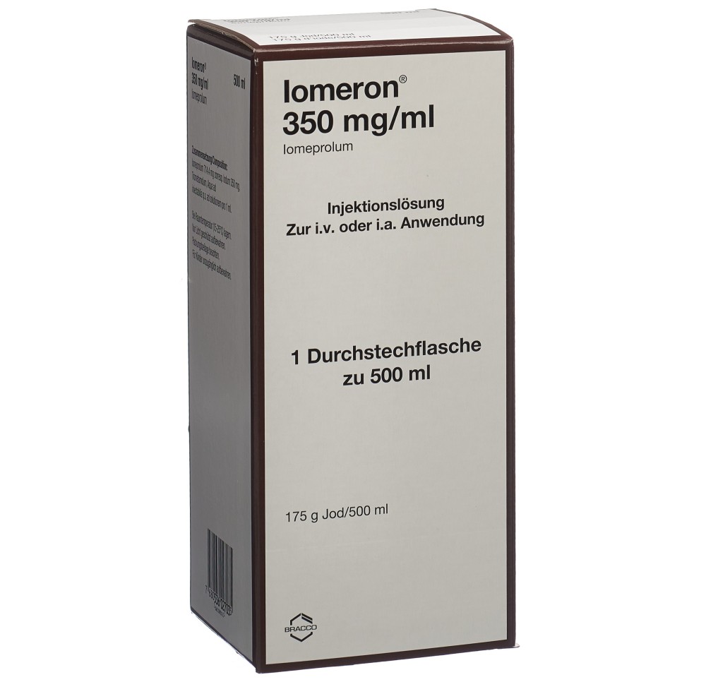 IOMERON sol inj 350 mg/ml 500ml fl IOMERON sol inj 350 mg/ml 500ml fl