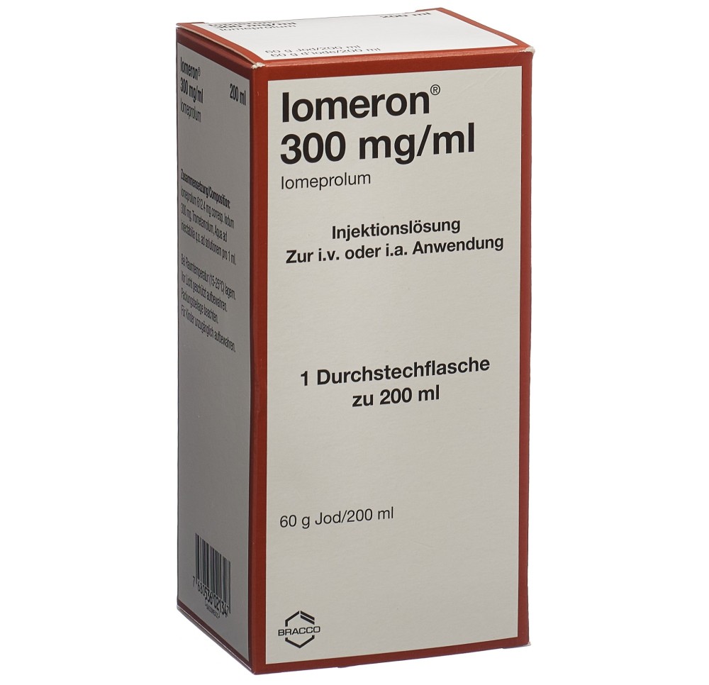 IOMERON sol inj 300 mg/ml 200ml fl IOMERON sol inj 300 mg/ml 200ml fl