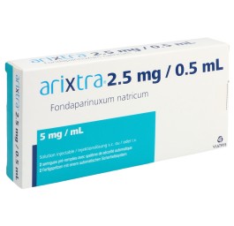 ARIXTRA sol inj 2.5 mg/0.5ml 2 ser pré 0.5 ml