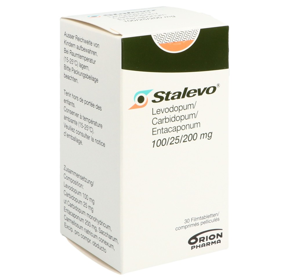 STALEVO cpr pell 100/25/200mg bte 30 pce