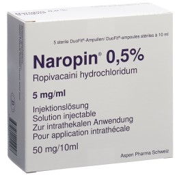 NAROPIN sol inj 50 mg/10ml amp duofit 5 pce