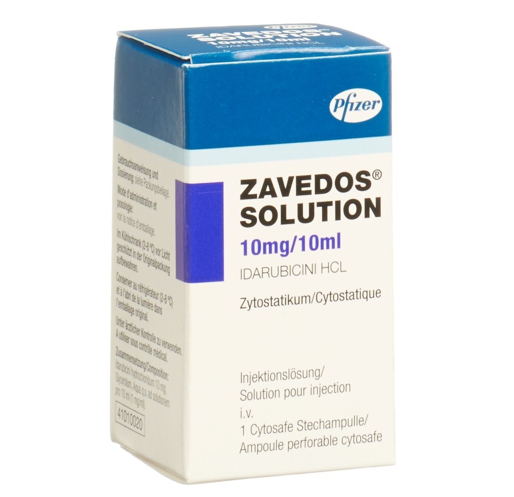 ZAVEDOS Solution sol inj 10 mg/10ml Cytosafe ZAVEDOS Solution sol inj 10 mg/10ml Cytosafe
