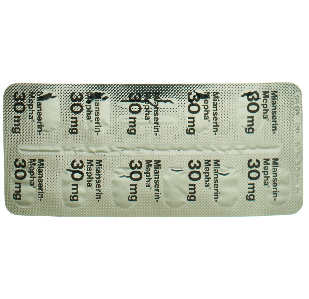 MIANSERIN Mepha Lactab 30 mg 100 pce