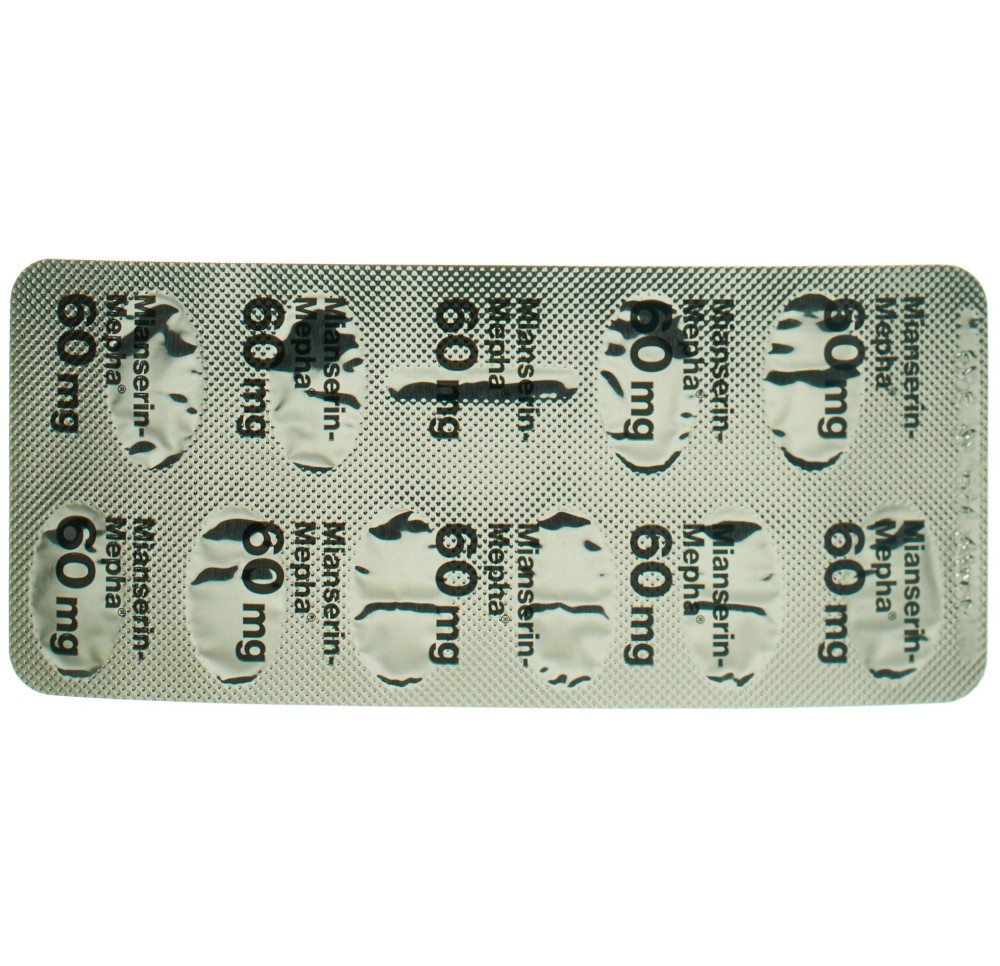 MIANSERIN Mepha Lactab 60 mg 100 pce