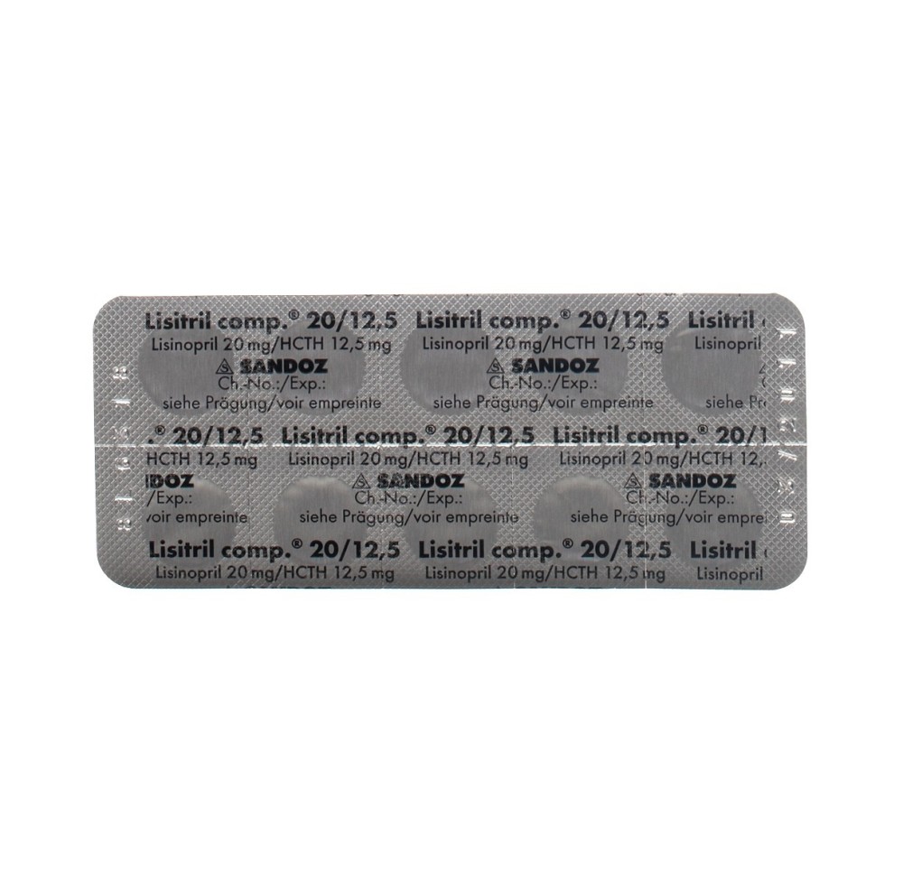 LISITRIL comp. cpr 20/12.5 mg 100 pce