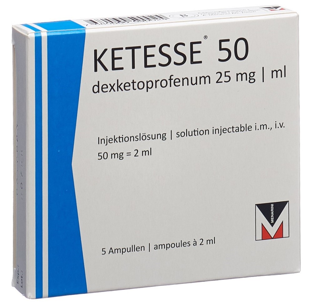 KETESSE sol inj 50 mg/2ml 5 amp 2 ml