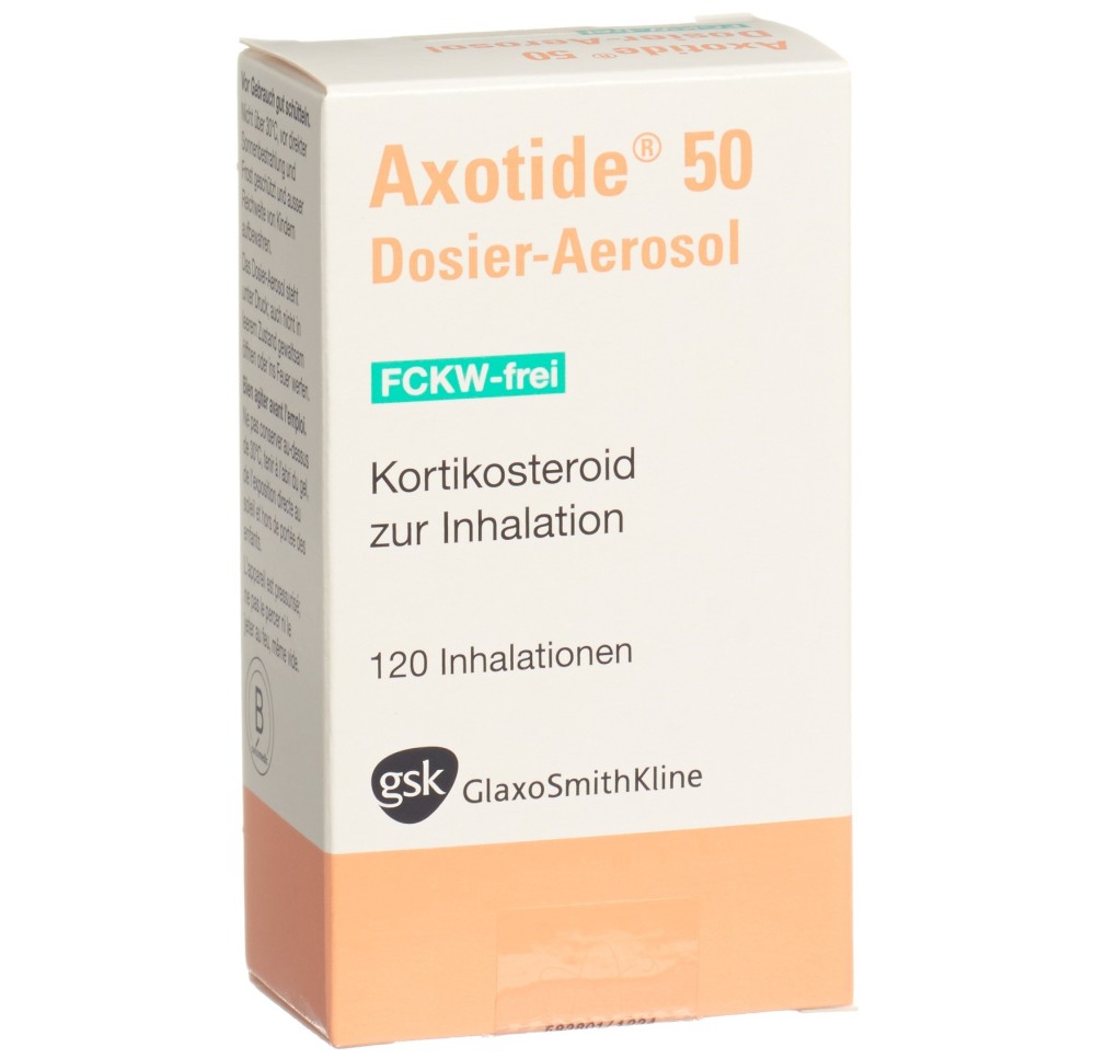 AXOTIDE aéros doseur 50 mcg sans-CFC 120 dos
