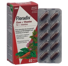 Floradix fer + vitamines caps 40 pce