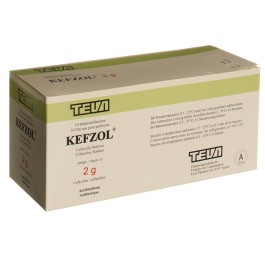 KEFZOL subst sèche 2 g fl 10 pce