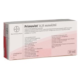 PRIMOVIST sol inj 0.25 mmol/ml ser prê 10 ml