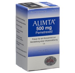 ALIMTA subst sèche 500 mg pour sol perf flac