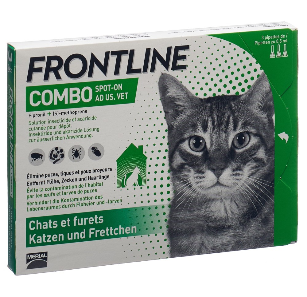 FRONTLINE combo spot on sol chats 3 x 0.5 ml