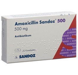 AMOXICILLINE Sandoz cpr pell 500 mg 20 pce