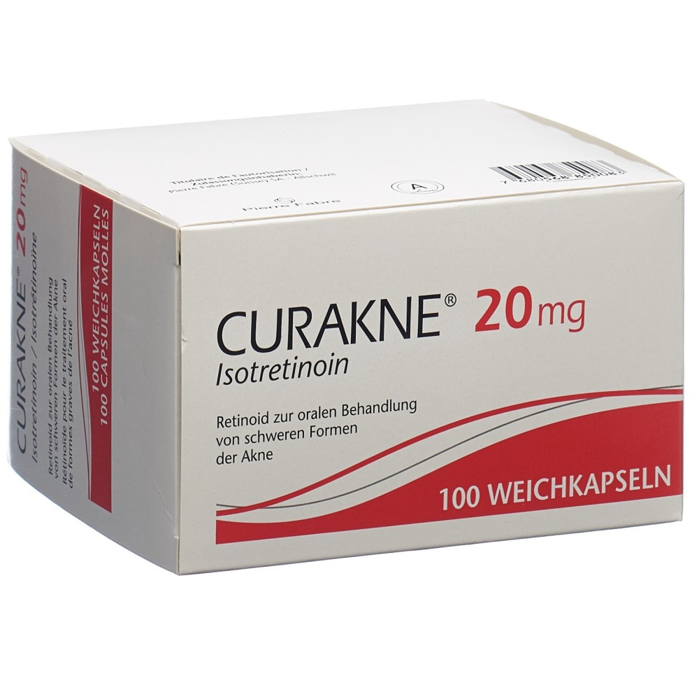 CURAKNE caps moll 20 mg 100 pce CURAKNE caps moll 20 mg 100 pce