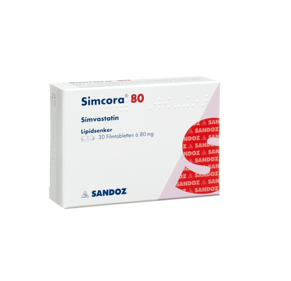 SIMCORA cpr pell 80 mg 30 pce SIMCORA cpr pell 80 mg 30 pce